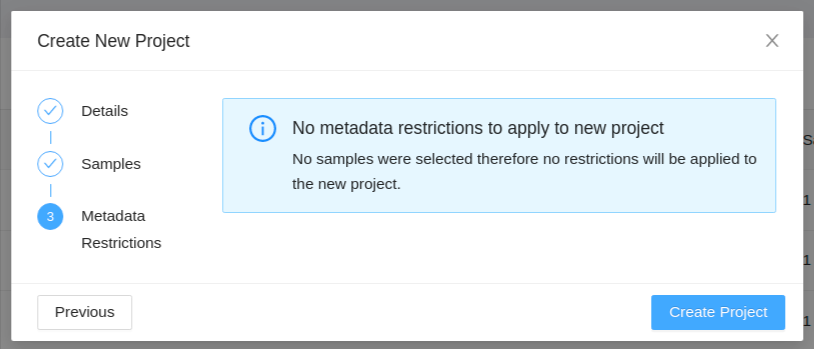 Metadata Restrictions